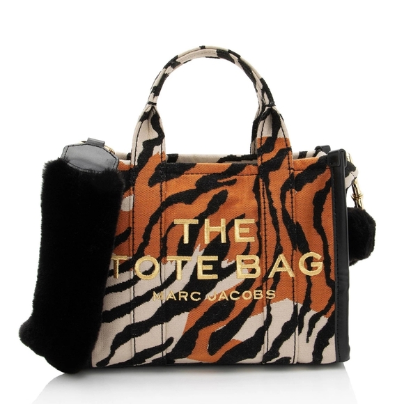 Marc Jacobs Handbags - Marc Jacobs Animal Print Tote - Black, Brown, and Gold Limit Edition Tote Bag